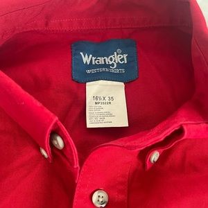 Wrangler men dress shirt